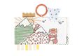 Textilná knižka líška The Angry Fox Activity Book Kaloo s krúžkom pre najmenších od 0 mes