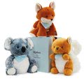 Plyšová veverička Les Amis Kaloo Biscotte Squirrel 25 cm z jemnej mäkkej plyše v darčekovej krabičke od 0 mes
