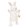 Plyšový zajačik bábkové divadlo Robin Rabbit Kachoo Kaloo s príveskom mrkvička 30 cm pre najmenších od 0 mes