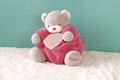 Plyšový medvedík Plume Chubby Kaloo ružový 18 cm v darčekovom balení pre najmenších od 0 mes