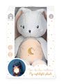 Plyšový zajačik nočné svetlo My Rabbit Nightlight Home Kaloo šedo-krémový 22 cm so svetlom z jemnej plyše od 3 mes
