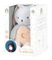 Plyšový zajačik nočné svetlo My Rabbit Nightlight Home Kaloo šedo-krémový 22 cm so svetlom z jemnej plyše od 3 mes