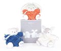 Plyšový medveď Chubby Bear Ocean Blue Plume Kaloo modrý 18 cm z jemného mäkkého materiálu v darčekovom balení od 0 mes