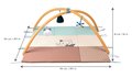 Hracia podložka pre rozvoj zmyslov bábätka Stimuli Kaloo nastaviteľná prenosná s oblúkmi pre zavesenie hračiek od 0 mes