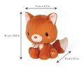 Plyšová líška Nino Fox Teddy Kaloo hrdzavá 15 cm z jemnej plyše od 0 mes