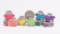 Plyšový medveď Chubby Neon Kaloo 20 cm v darčekovom balení pre najmenších fialový