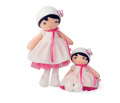 Bábika pre bábätká Perle K Tendresse Kaloo 25 cm v bielych šatách z jemného textilu v darčekovom balení od 0 mes