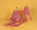 Plyšová príšerka s hruškou Britney Pear MIAM! Doudou et Compagnie ružová 40 cm od 0 mes KI4616