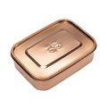 Box na desiatu Lunchbox Rose Gold Jeune Premier 100% nehrdzavejúca oceľ luxusné prevedenie 21*16 cm