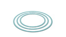 Cerc activ pentru antrenarea coordonării și flexibilității MUFFIK diametru 52 cm, pastel turcoaz