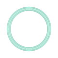 Inel de aruncare activ pentru antrenament de precizie și coordonare, mare MUFFIK lila, diametru 16,5 cm