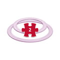Set de inele de aruncare active pentru dezvoltarea coordonării MUFFIK 2 bucăți, diametru lila