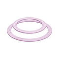 Set de inele aruncabile active pentru dezvoltarea coordonării MUFFIK 2 bucăți, diametru 11,5 cm, roz pastel