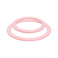 Set de inele de aruncat active pentru dezvoltarea coordonării MUFFIK 2 bucăți, diametru 11,5 cm, verde mentă pastel