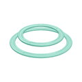 Set de inele de aruncare active pentru dezvoltarea coordonării MUFFIK 2 bucăți, diametru 11,5 cm, turcoaz pastel