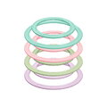 Set de inele de aruncare active pentru dezvoltarea coordonării MUFFIK 8 piese, diametru 11,5 cm și 16,5 cm