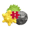 Set de bile senzoriale pentru masaj și dezvoltarea motricității, mare MUFFIK 3 bucăți