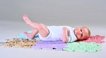Set de plăcuțe ortopedice pentru cei mai mici Drobček Pastel MUFFIK urcare sănătoasă pe patru 6 bucăți