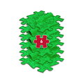 Set de plăcuțe ortopedice pentru o postură corectă Had MUFFIK verde