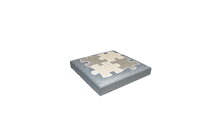 Cutie de depozitare pentru perne ortopedice, mică MUFFIK gri, capacitate 30 kg, 35*35*35 cm