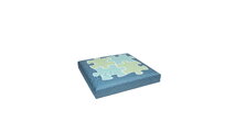 Cutie de depozitare pentru perne ortopedice, mică MUFFIK turcoaz, capacitate 30 kg, 35*35*35 cm