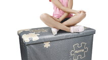 Cutie de depozitare pentru saltele ortopedice, mare MUFFIK gri capacitate 30 kg 70*35*35 cm