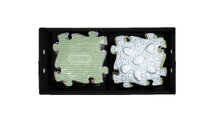 Cutie de depozitare pentru perne ortopedice, mare MUFFIK turcoaz, capacitate 30 kg, 70*35*35 cm