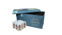 Cutie de depozitare pentru perne ortopedice, mare MUFFIK turcoaz, capacitate 30 kg, 70*35*35 cm