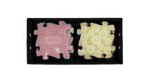 Cutie de depozitare pentru saltele ortopedice, mare MUFFIK roz pastel, capacitate de încărcare 30 kg, 70*35*35 cm