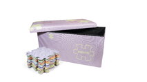 Cutie de depozitare pentru saltele ortopedice, mare MUFFIK roz pastel, capacitate de încărcare 30 kg, 70*35*35 cm