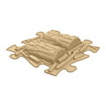 Set de plăcuțe ortopedice pentru dezvoltarea sănătoasă a picioarelor Natural MUFFIK 8 bucăți