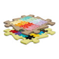 Ortopedică podložka Nano puzzle în puzzle MUFFIK pentru dezvoltarea sănătoasă a tălpilor, galben pastel