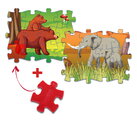 Puzzle senzorial Everlasting Les și Safari MUFFIK pentru dezvoltarea motricității fine Veverița și Sup