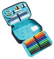 Školský peračník Pencil Box Filled Boxing Tiger Navy Mélange Jeune Premier ergonomický luxusné prevedenie 20*7 cm