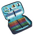 Školský peračník Pencil Box Filled Boxing Tiger Navy Mélange Jeune Premier ergonomický luxusné prevedenie 20*7 cm