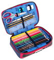 Školský peračník Pencil Box Filled Porsche Jeune Premier ergonomický luxusné prevedenie 20*7 cm JPPF026273