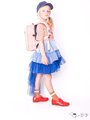 Školská taška batoh Backpack Ralphie Cherry Pompon Jeune Premier ergonomický luxusné prevedenie 31*27 cm