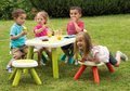 Stôl pre deti KidTable Smoby zelená/modrá/červená s UV filtrom od 18 mes