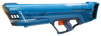 Vodná pištoľ s mechanickým nabíjaním SpyraDash Blue Spyra s indikátorom stavu nádrže a dostrelom 9 metrov od 8 rokov