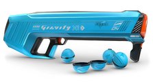 Vodný granátomet s farebným LED displejom SpyraGravity Blue Spyra s integrovanou batériou s USB-C nabíjaním a 4 vodné granáty s dostrelom 16 m