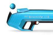 Vodný granátomet s farebným LED displejom SpyraGravity Blue Spyra s integrovanou batériou s USB-C nabíjaním a 4 vodné granáty s dostrelom 16 m