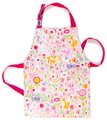 Zástera pre deti kvetinová záhrada Flora's Garden Apron ThreadBear s ochrannou vrstvou od 3-6 rokov