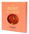 Textilná knižka Brave as a Bear Rag Book ThreadBear s 12 divokými zvieratkami 100% jemná bavlna v darčekovom balení od 0 mes