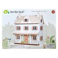 Drevený domček pre bábiku Humming Bird House Tender Leaf Toys exotický koloniálny štýl so 4 izbami
