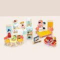 Drevený nábytok do domčeka pre bábiku Foxtail Villa Starter Furniture Set Tender Leaf Toys 22-dielna súprava
