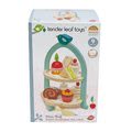 Drevená cukráreň Birdie Afternoon Tea stand Tender Leaf Toys so zákuskami a sendvičmi