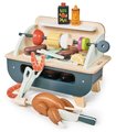 Drevený gril Barbeque Play set Tender Leaf Toys s kuriatkom na grilovanie a zeleninou