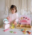 Drevený obchod so sladkosťami Sweetie Pic'N'Mix Shop Tender Leaf Toys s váhou cukríkmi a lízatkami