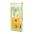 Nákupný vozík z textilu Shopping Trolley Yellow Tender Leaf Toys s drevenou konštrukciou