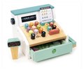 Drevený platobný terminál General Stores Till Tender Leaf toys so skenerom a doplnkami